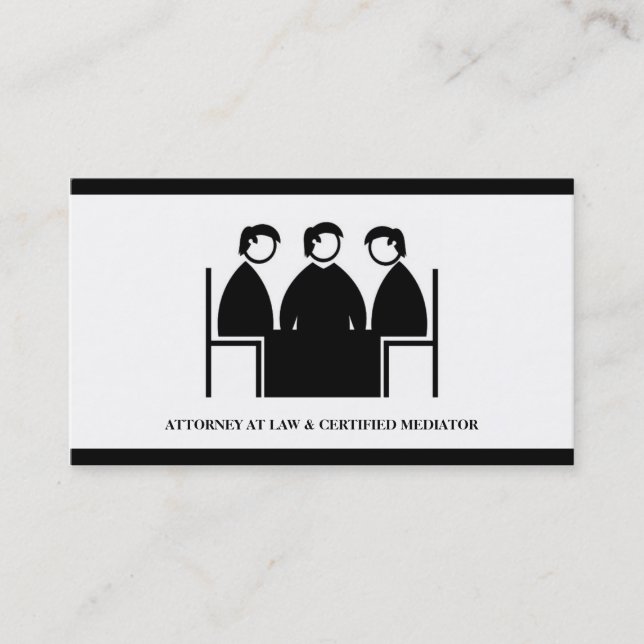 Carte De Visite Entreprise de cabinet juridique de médiation de (Devant)