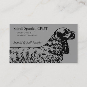 Carte De Visite Entreprise de chien Cocker Spaniel