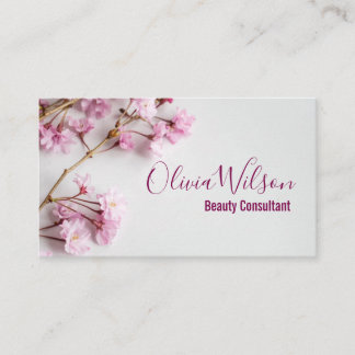 Carte De Visite Entreprise de Conseillère en Beauté Fleur de Ceris