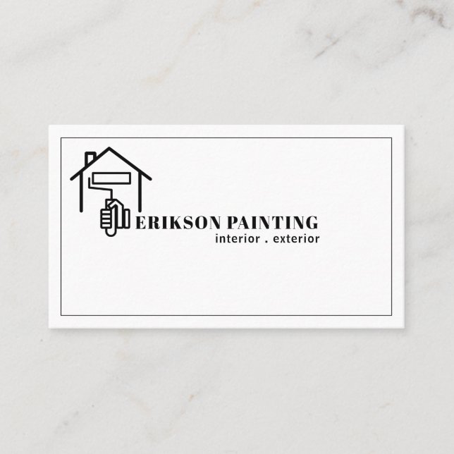 Carte De Visite Entreprise de construction de peinture (Devant)