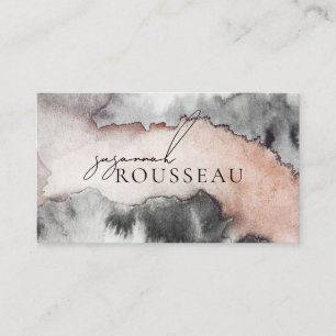 Carte De Visite Entreprise de designer d'intérieur à l'aquarelle a