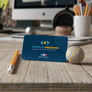 Carte De Visite Entreprise de développement logiciel   Code-barres