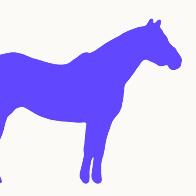Carte De Visite Entreprise de formation de chevaux Bleu simple et  (Horse Simple Colorful
)