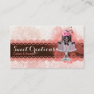 Carte De Visite Entreprise de gâteaux de boulangerie Créations suc