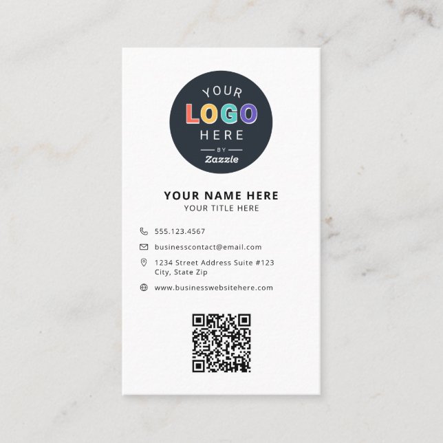 Carte De Visite Entreprise de logo de marque commerciale (Devant)