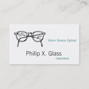 Carte De Visite Entreprise de lunetterie à vision optique moderne