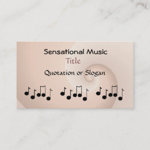 Carte De Visite Entreprise de musique sensationnelle