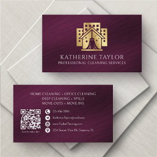 Carte De Visite Entreprise de nettoyage Commercial Résidentiel