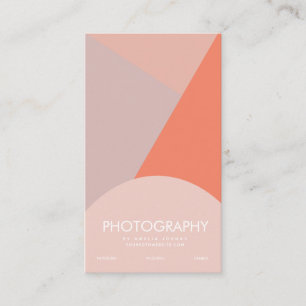 Carte De Visite Entreprise de photographie quatre tons bloc de cou