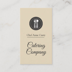 Carte De Visite Entreprise de restauration Chef professionnel