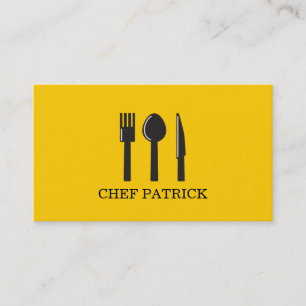 Carte de Visite Entreprise de Restauration Chef Tr