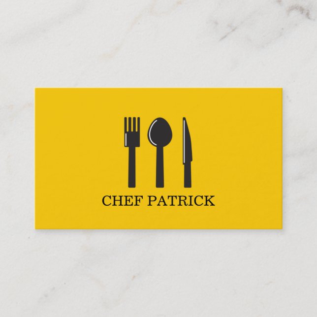 Carte de Visite Entreprise de Restauration Chef Tr (Devant)