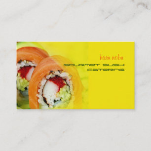 Carte De Visite Entreprise de restauration de Sushi gourmet Nobu