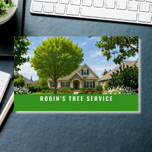Carte De Visite Entreprise de services d'arbres Aménagement paysag