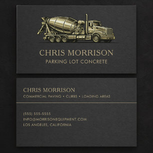 Carte De Visite Entreprise de services de béton pour parkings