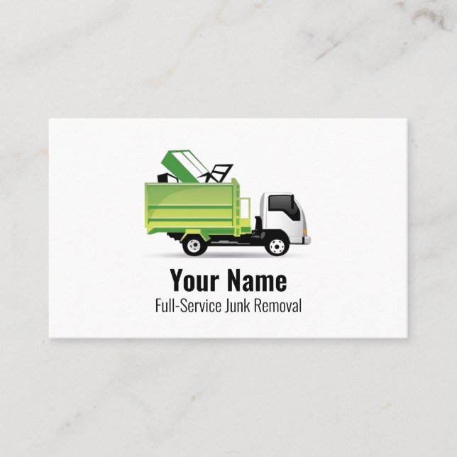 Carte De Visite Entreprise de traitement des déchets de déchets de (Devant)