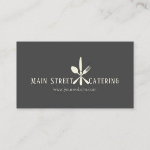 Carte De Visite Entreprise de traiteur Chef professionnel