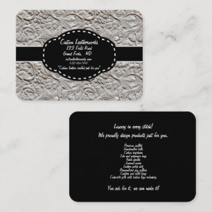 Carte De Visite Entreprise de travail du cuir