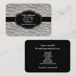 Carte De Visite Entreprise de travail du cuir