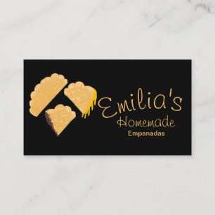 Carte De Visite Entreprise d'Empanadas Faits Maison Dessin à la Ma