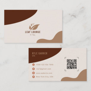 Carte de visite entreprise Logo Feuille Ton Nature