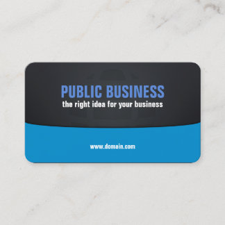 Carte De Visite Entreprise noir et bleu