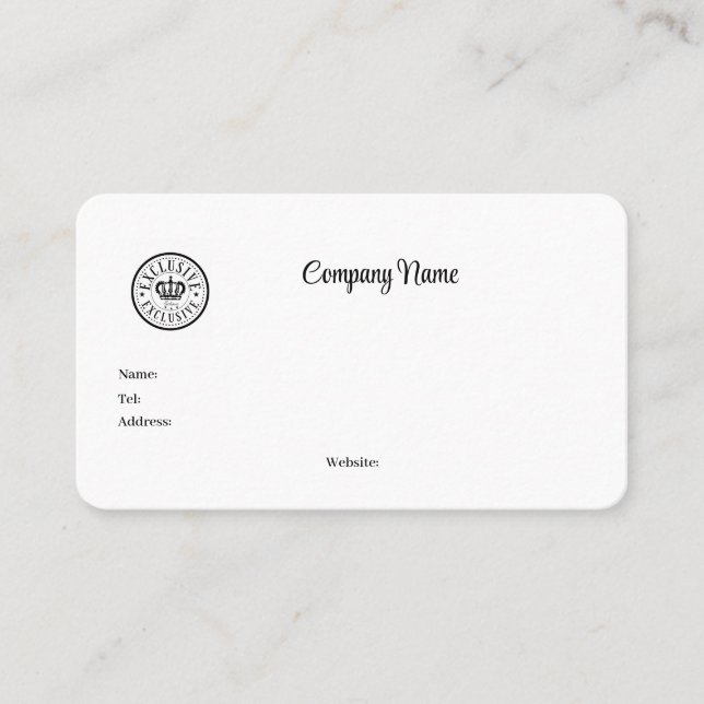 Carte De Visite Entreprise ou service personnalisable que vous pou (Devant)