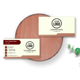 Carte De Visite Entreprise Professionnelle Logo Personnalisé Moder