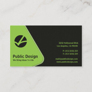 Carte De Visite Entreprise sombre