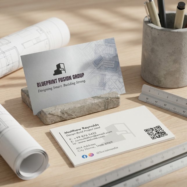 Carte De Visite Entreprises de conception-réalisation | Minimalist (Créateur téléchargé)