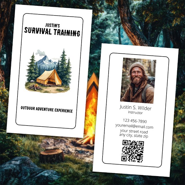Carte De Visite Entreprises de formation de survie (Créateur téléchargé)