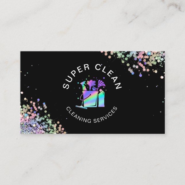 Carte De Visite Entreprises de nettoyage de maison professionnelle (Devant)