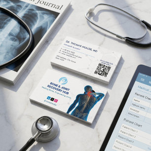 Carte De Visite Entreprises de récupération orthopédique Code-ba