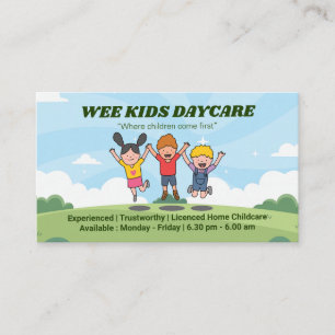 Carte De Visite Entreprises professionnelles   Joyeux enfants