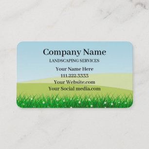 Carte De Visite Entretien de jardin de pelouse et aménagement pays