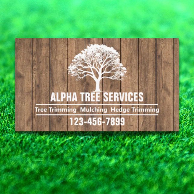 Carte De Visite Entretien de la pelouse de triage Service d'arbori (Yard Lawn Care Landscaping Arborist Tree Service Business Card)