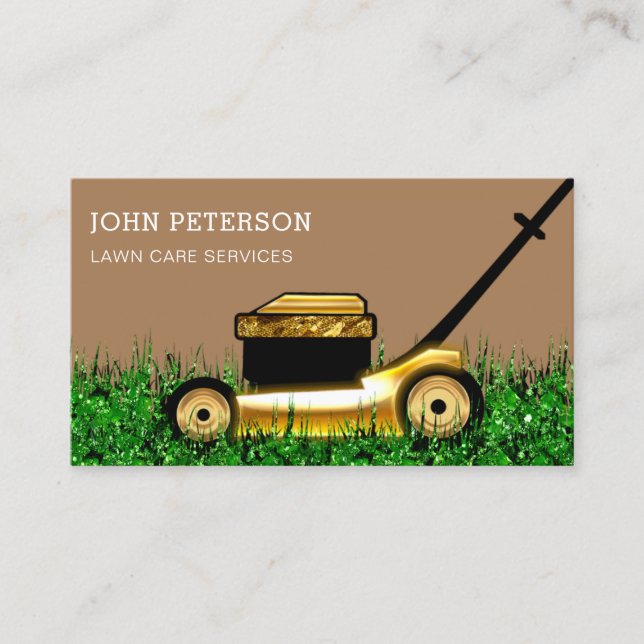 Carte De Visite Entretien de la pelouse Jardinage Service de coupe (Devant)