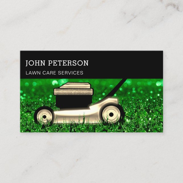 Carte De Visite Entretien de la pelouse Jardinage Services de coup (Devant)