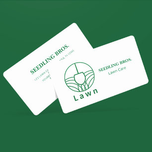 Carte De Visite Entretien de pelouse Gazon vert