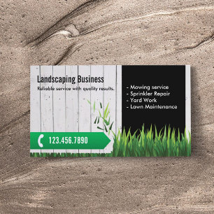 Carte De Visite Entretien de pelouse professionnel et aménagement 