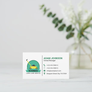 Carte De Visite Entretien de pelouse simple et efficace personnali