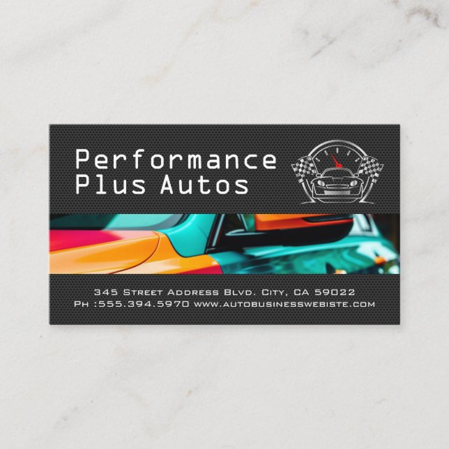 Carte De Visite Entretien de voiture | Performance | Réparation  (Devant)