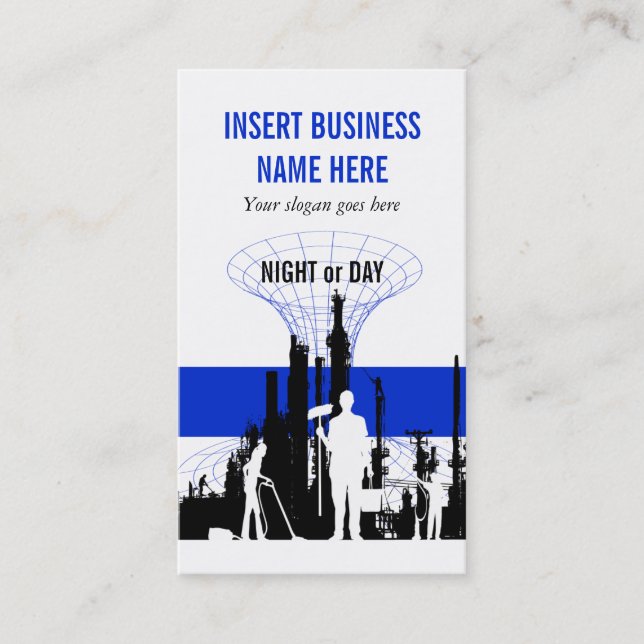 Carte De Visite Entretien industriel de service de nettoyage (Devant)