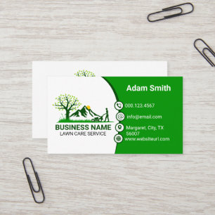 Carte De Visite Entretien professionnel de pelouse Green & Fresh Y