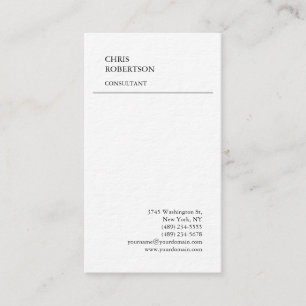 Carte De Visite Épais minimaliste exclusif Premium