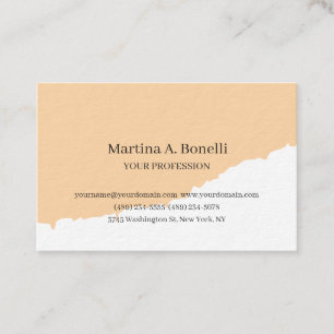 Carte De Visite Épais Premium Unique Élégant Plain Simple Spécial