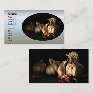Carte De Visite Épices d'ail et de poivre chilien