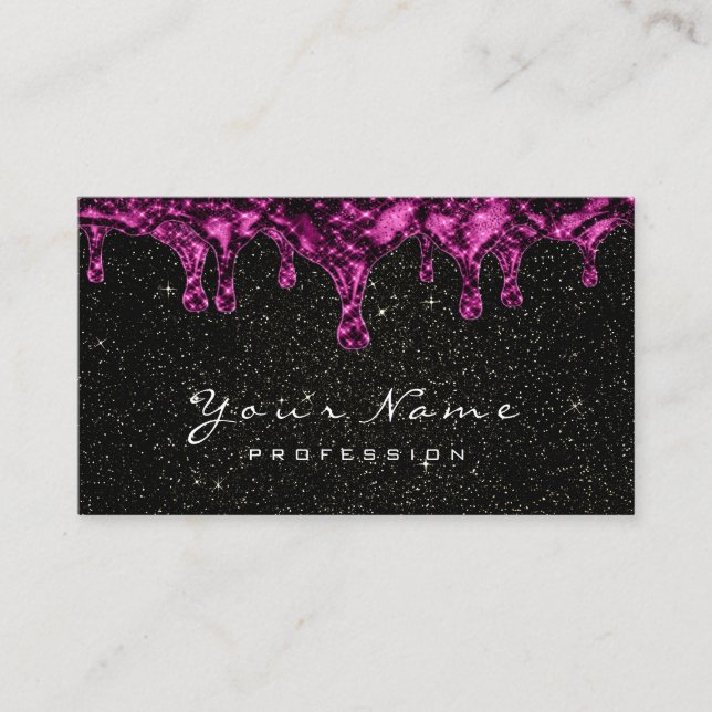 Carte De Visite Épilation de cire à Parties scintillant étincelant (Devant)