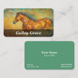 Carte de visite équestre / équin / cheval