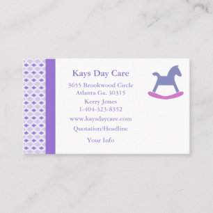 Carte de visite équilibré par motif pourpre de